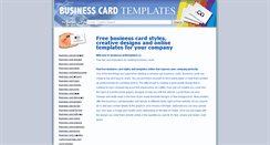 Desktop Screenshot of businesscardtemplates.co